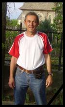 Gyula bácsi a Balatont kerülő kerékpártúrán.